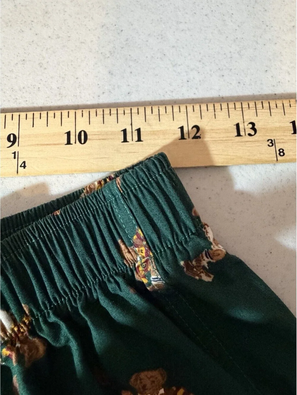 Polo Ralph Lauren Boxers Mens Small Green Polo Bear Football Print Cotton